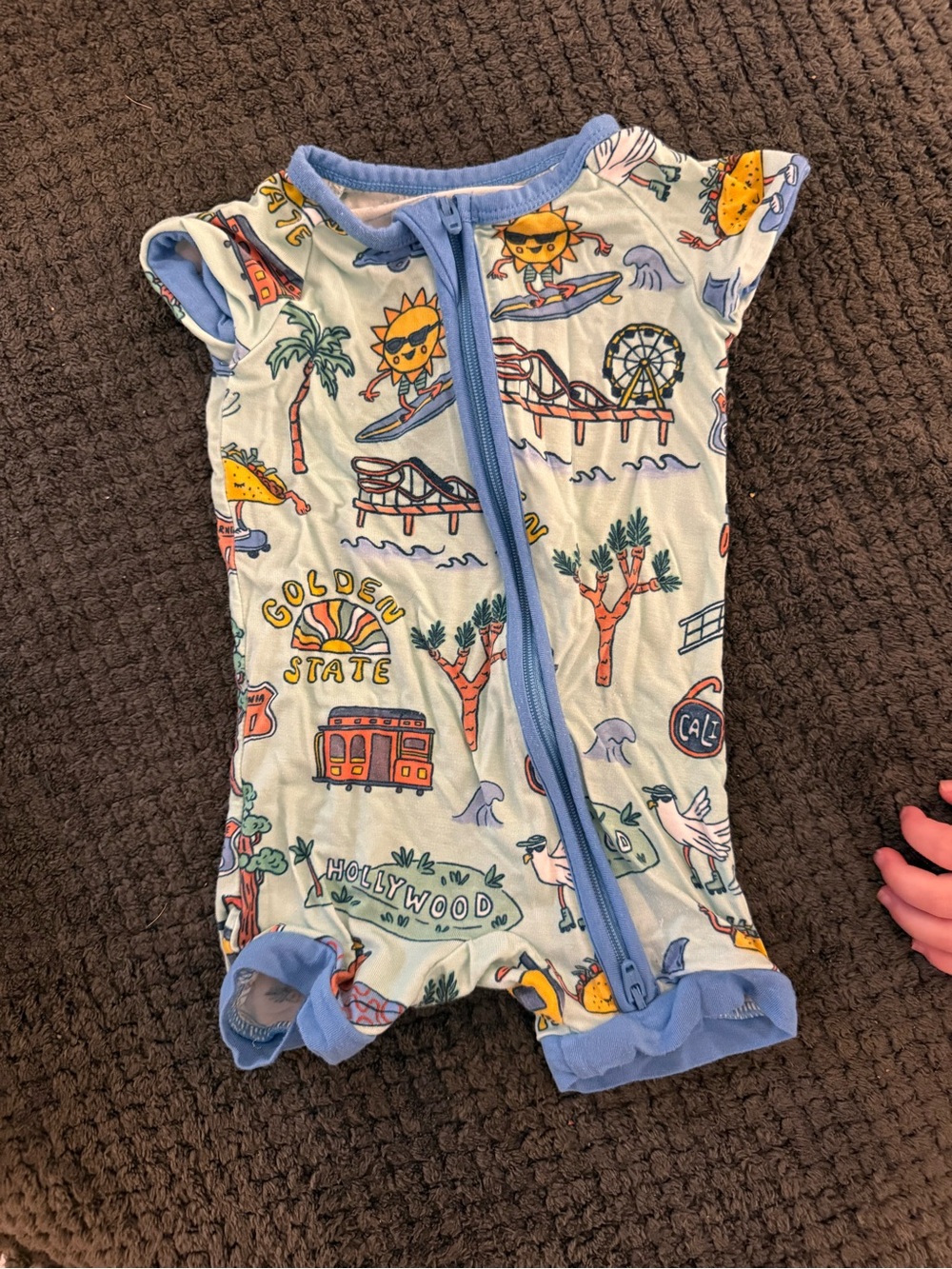 Golden State Little Sleepies Romper